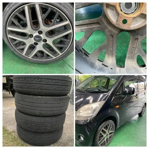 16インチ 5J +45 PCD100 タイヤホイール4本セット 現状¥15,000