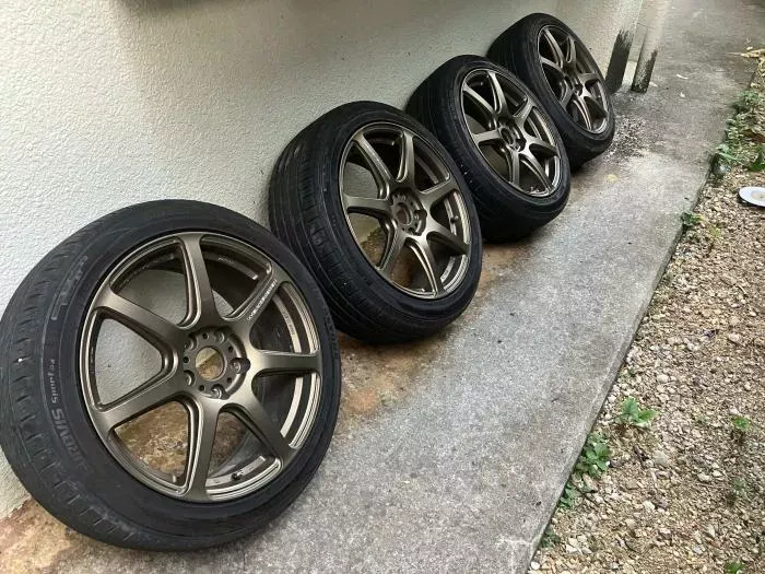 ワークホイールタイヤ4本セット、18インチ