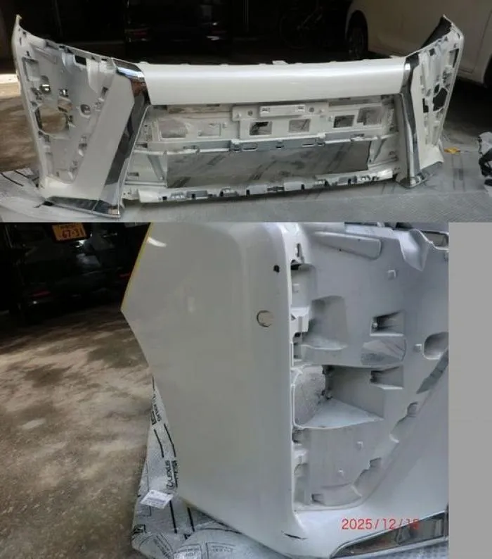 80ヴォクシー後期フロントバンパー パールホワイト070