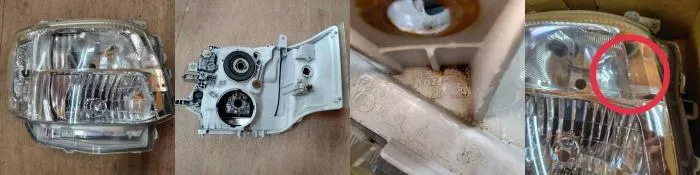 200系ハイエース 3型 右/純正ヘッドライトレンズユニット