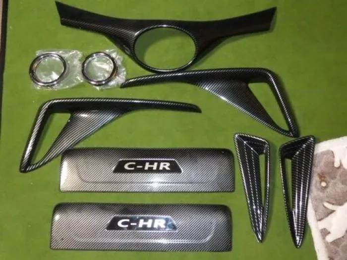 トヨタC-HR外装（カーボン＆メッキ調）５点セット
