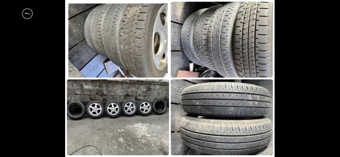 アルミホイール付山ありタイヤ4本&バリ山タイヤ2本付