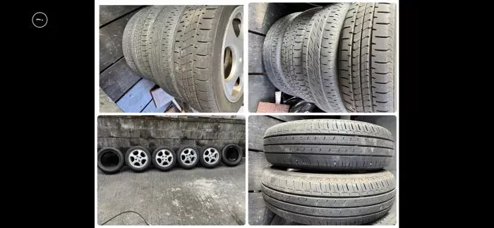 アルミホイール山ありタイヤ&バリ山タイヤ2本付き