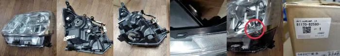 LA150S、160S系ムーヴ 左/純正LEDヘッドライト